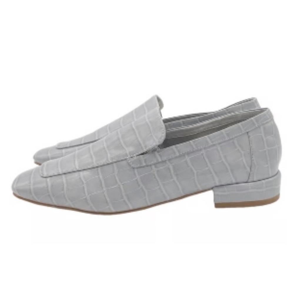 NEW JEFFREY CAMPBELL MARKO CROC EMBOSSED LOAFER IN GREY CROC SIZE 10 - Picture 9 of 16